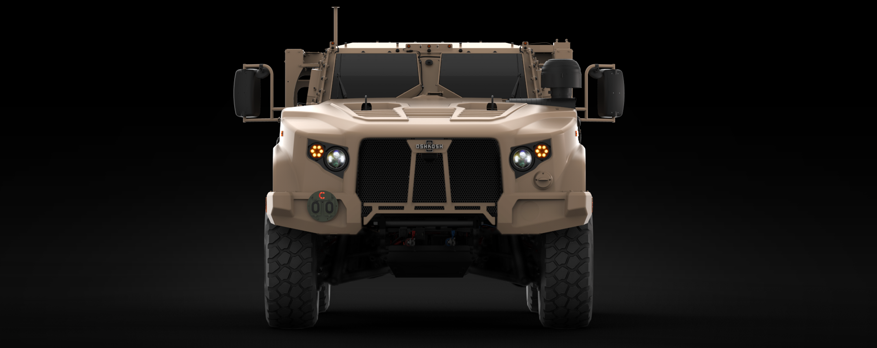 Front view of JLTV