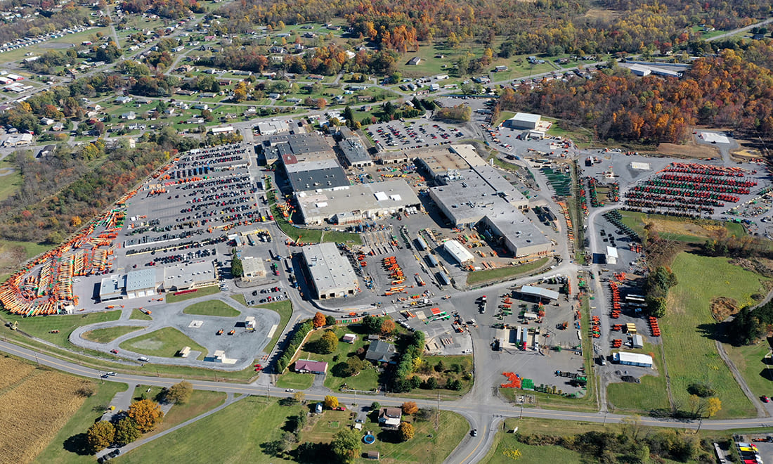 Aerial view of JLG McConnellsburg facility