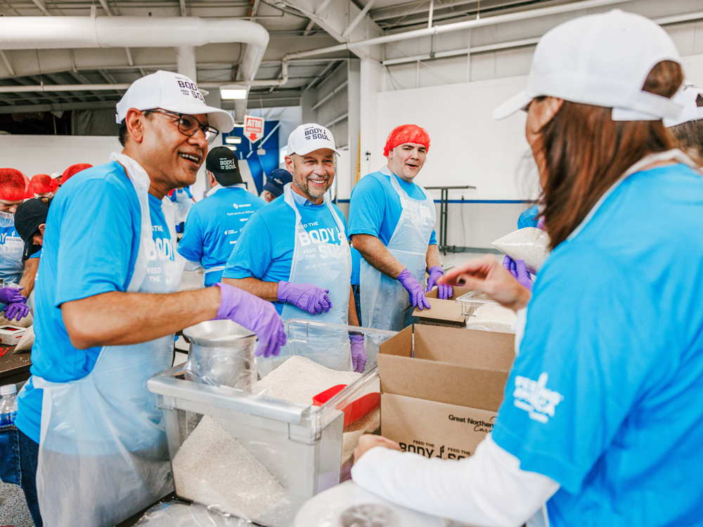 2025 Oshkosh Corporation Feed the Body, Feed the Soul event in action