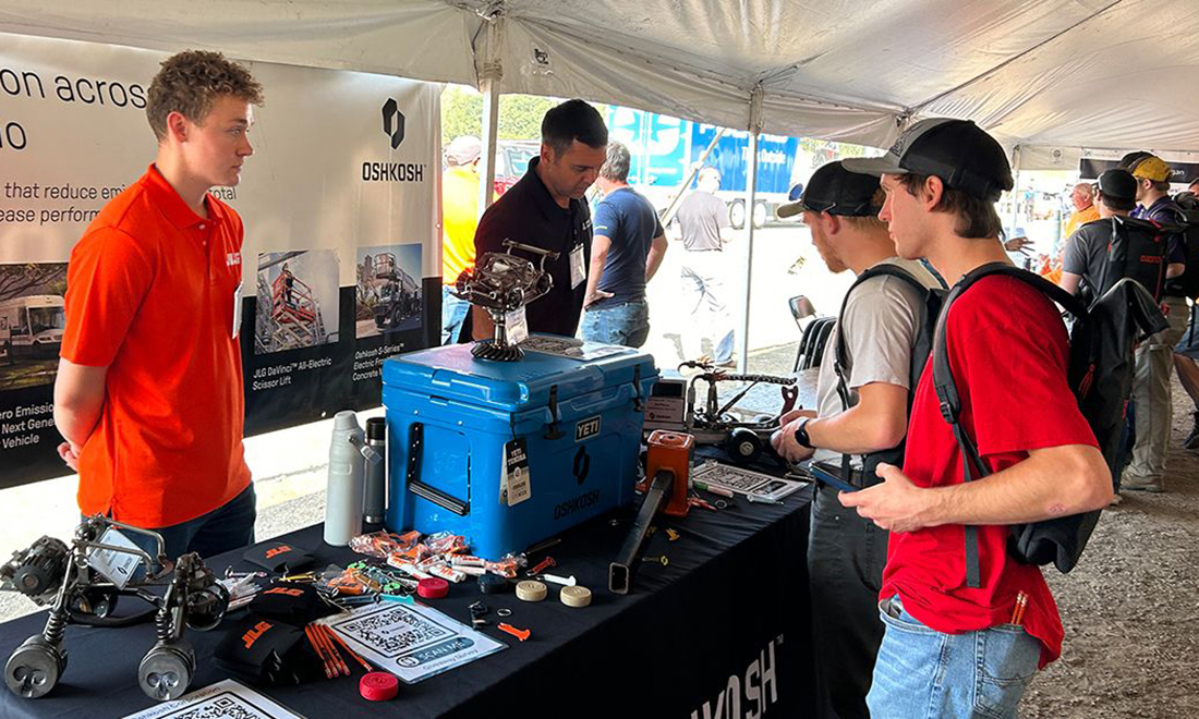 Oshkosh booth at SAE event