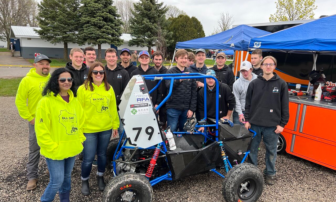 Oshkosh team at SAE Baja event