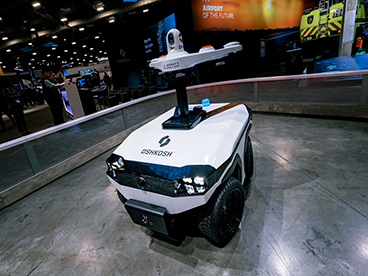 Airport robot display CES 2026