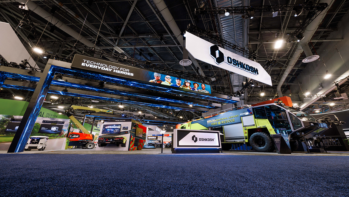 CES 2026 Oshkosh booth wide shot