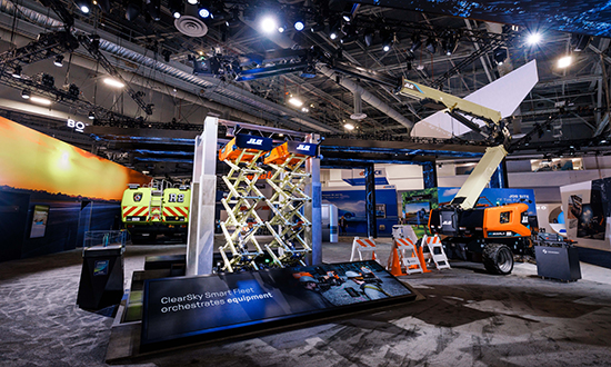 JLG demo at CES 2026 wide view