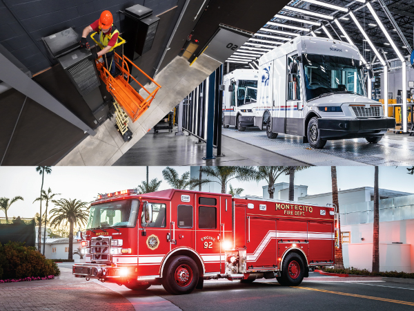 Product images from each segment of the Oshkosh portfolio