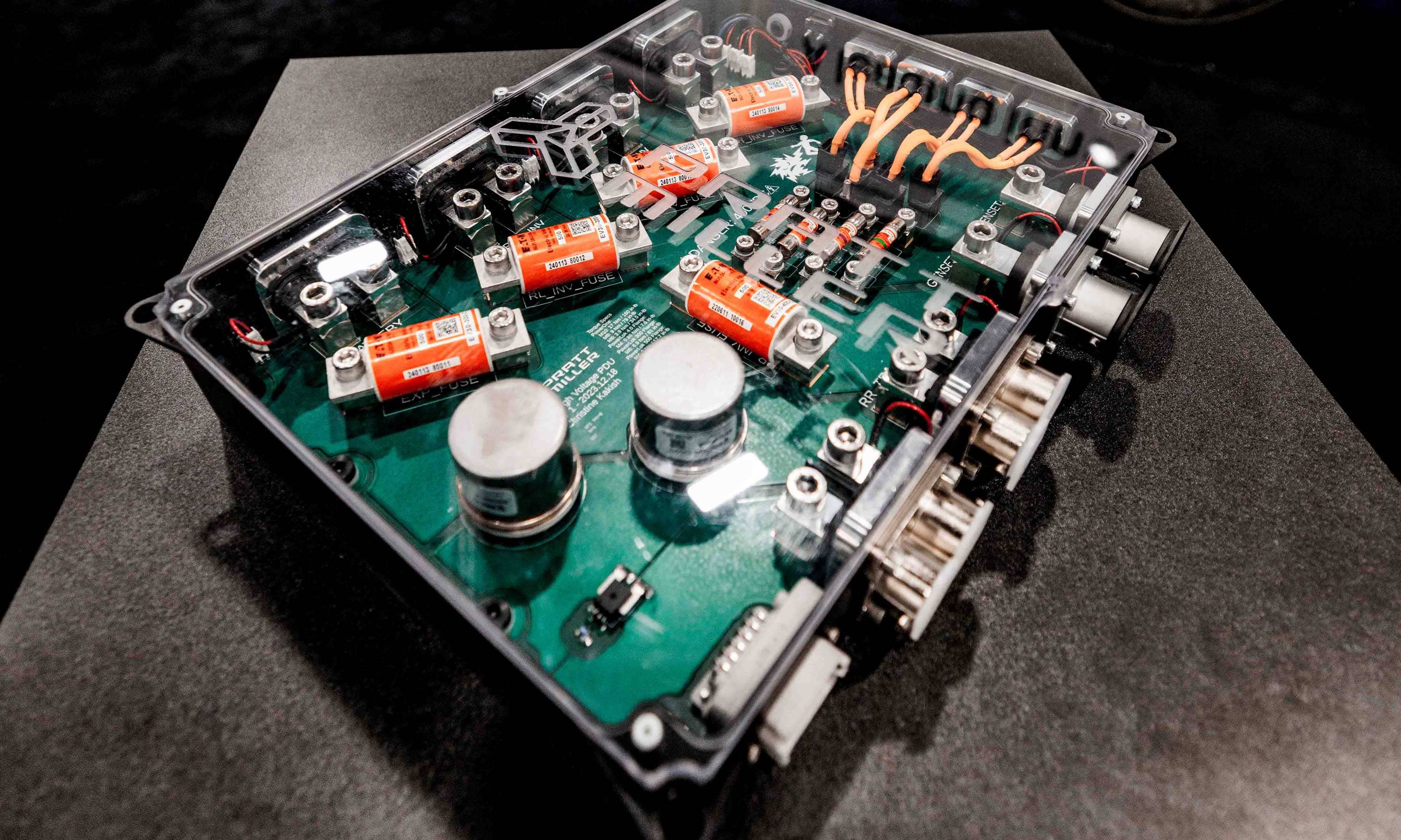The High Voltage (HV) Power Distribution Unit (PDU) by Pratt Miller at 2024 ACT Expo