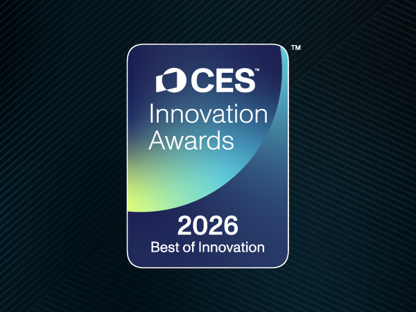 CES Innovation Award 2026 Best of Innovation logo with textured background